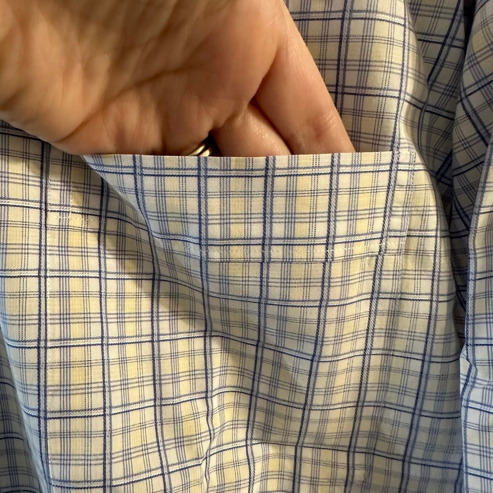 Tommy Bahama Men's Plaid Long Sleeve Button Down Shirt Size 16 - Picture 2 of 8